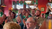 Leo Varadkar celebrates Ireland Six Nations victory in Washington DC Irish pub