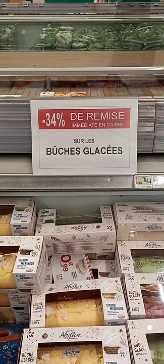 34% De Remise Sur Les Bûches Glacées  CARREFOUR ❤️‍ PROMOTION 2023 #carrefourfrance  #bonplan #2023 (3)