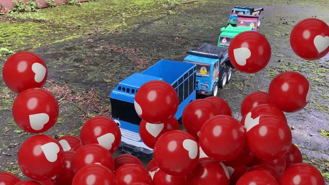 Tayo Long Tronton Trucks Full of Cars, Molen Trucks, Excavators, Crane Cars, Loaders