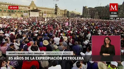 El Presidente de la República dio un mensaje por el aniversario 85 de la Expropiación Petrolera