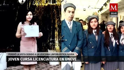 Joven perdió la vista a temprana edad y desde entonces ha sido discriminada en distintos colegios