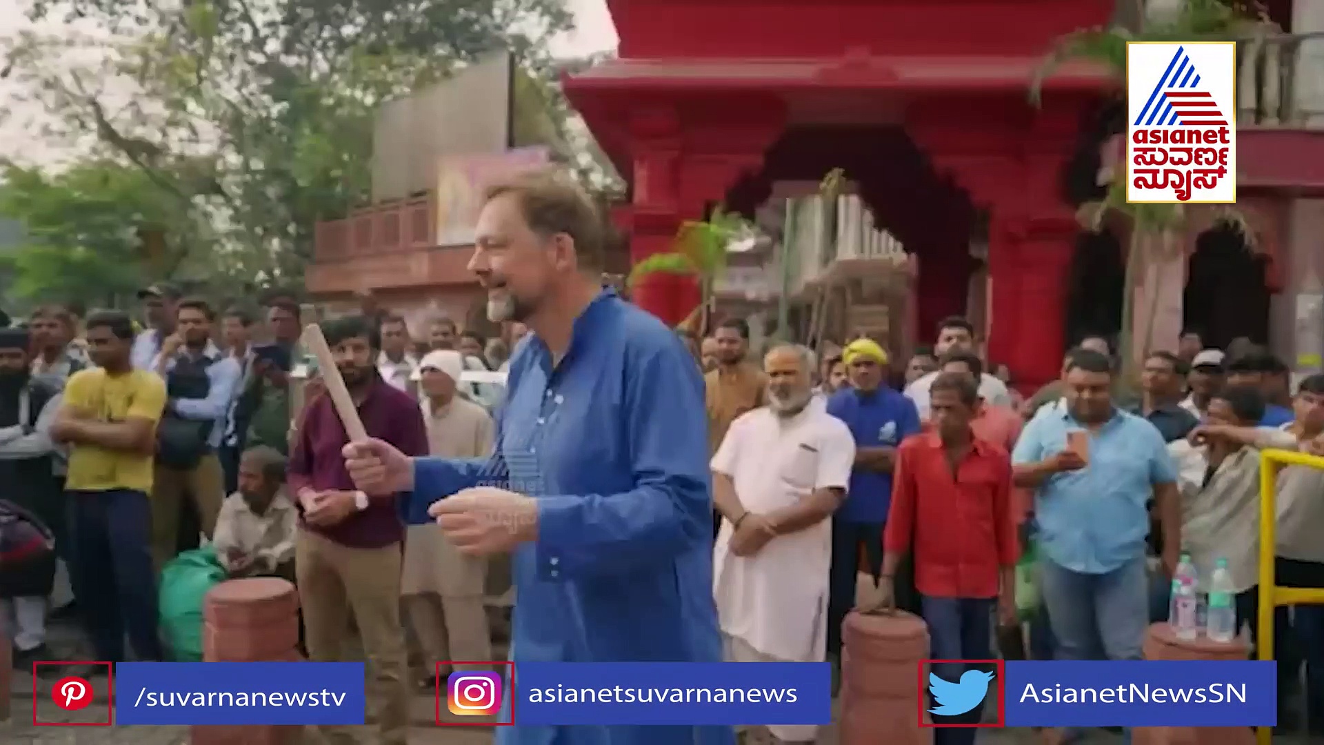 RRR; ದೆಹಲಿ ಚಾಂದಿನಿ ಚೌಕ್‌ನಲ್ಲಿ ಜರ್ಮನ್ ರಾಯಭಾರಿಗಳ ನಾಟು ನಾಟು ಡಾನ್ಸ್ 