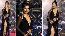 Iconic Gold Award 2023: Hina Khan Black Front Cut Dress Look Video Viral | Boldsky