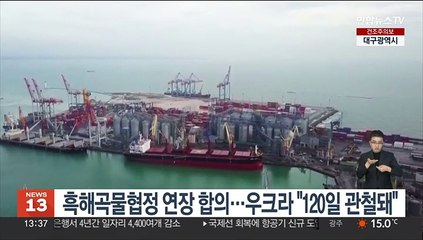 흑해곡물협정 연장 합의…우크라 "120일 관철돼"