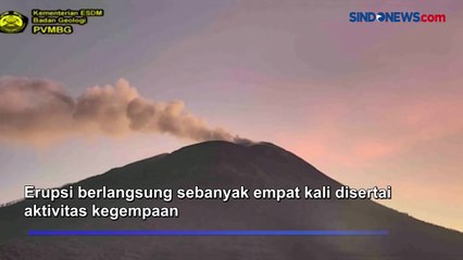 Hari Ini, Gunung Api Ile Lewotolok 4 Kali Erupsi