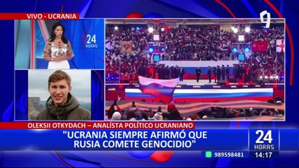 Oleksii Otkydach: "Ucrania siempre afirmó que Rusia comete genocidio"