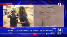Jicamarca: centro de salud queda bajo el lodo tras caída de huaico