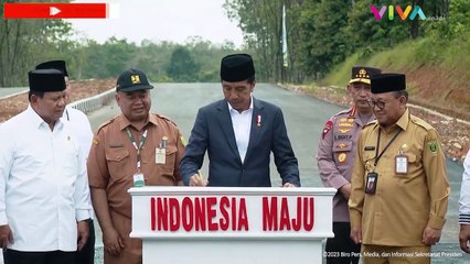 Jokowi Resmikan Jalan Nan Sarunai Kabupaten Tabalong