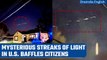 California: Mysterious Streaks Of Light Seen In The Sky | Oneindia News