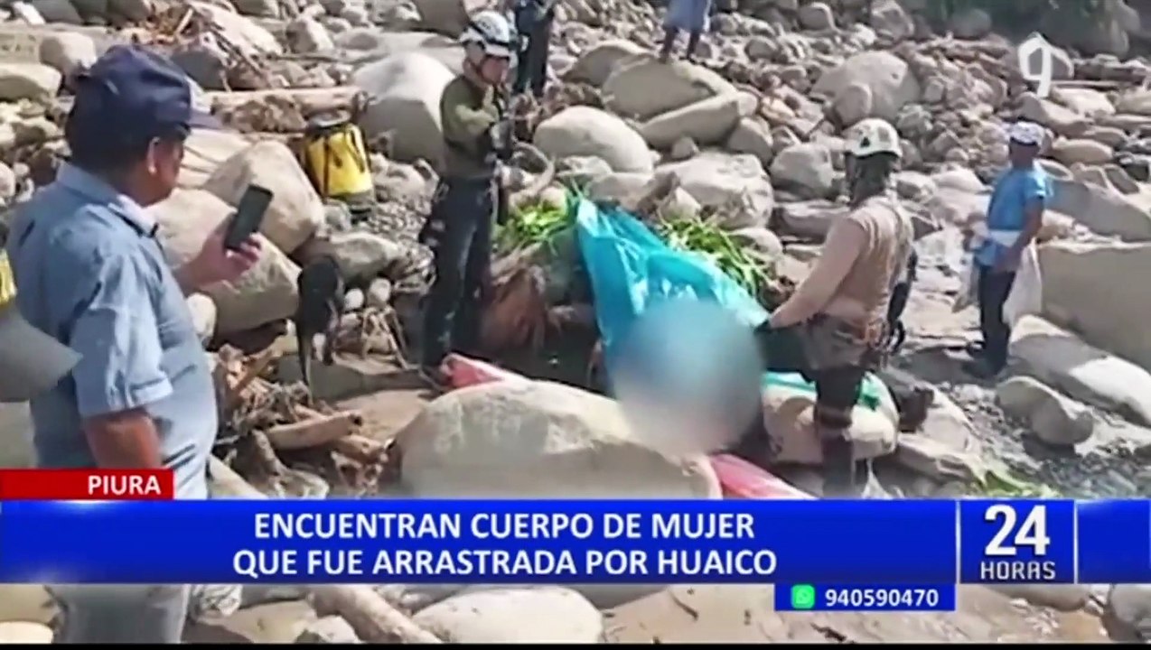Piura: Madre de familia desaparecida por huaico es hallada sin vida en Canchaque