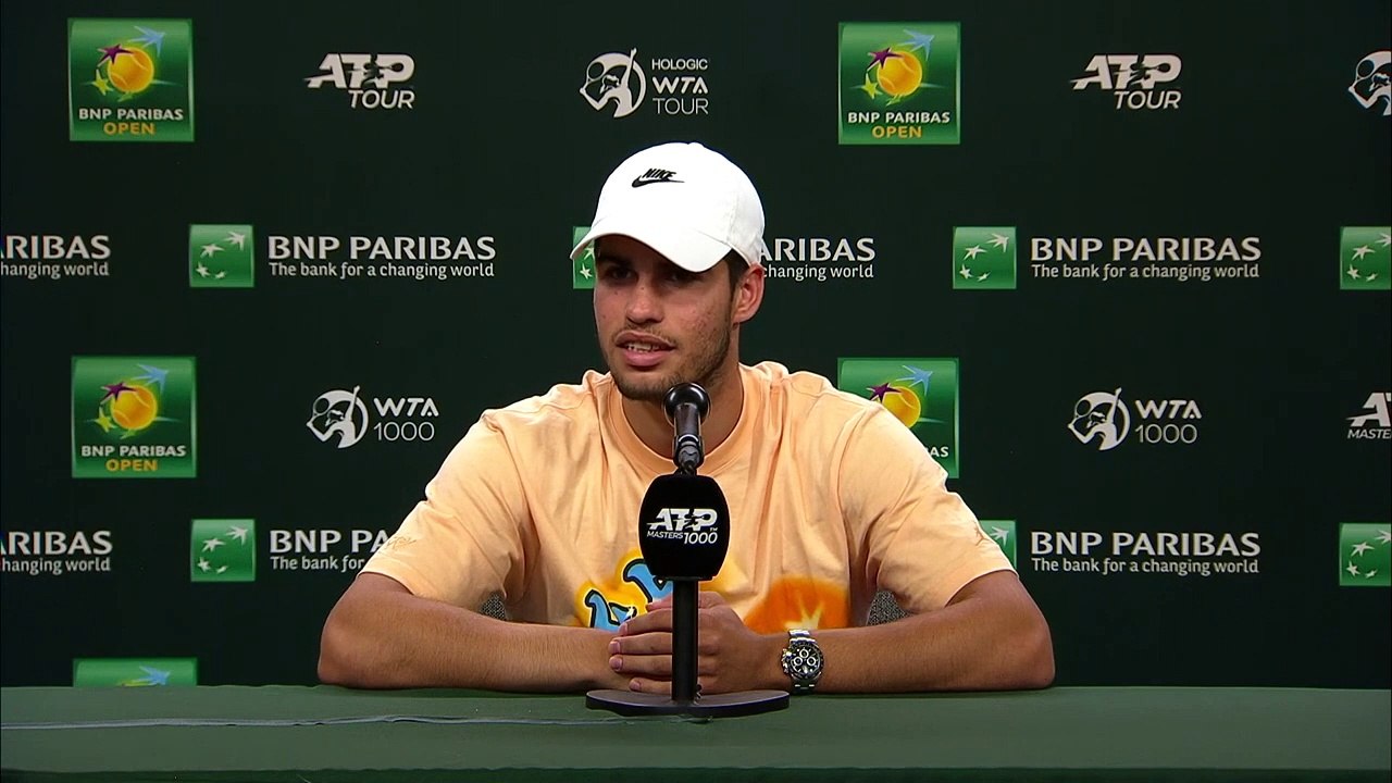 ATP - Indian Wells 2023 - Carlos Alcaraz : "I know if I win tomorrow I’m gonna become the No. 1. Well, I will try not to think about that, just to, as I said, just to think about the things that I have to do, you know"