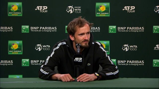ATP - Indian Wells 2023 - Daniil Medvedev : It’s just great sometimes when you beat some records or become World No. 1 or win a slam that you know that when you’re 70 you can still say, Yeah, I remember the year when I made four finals in a row