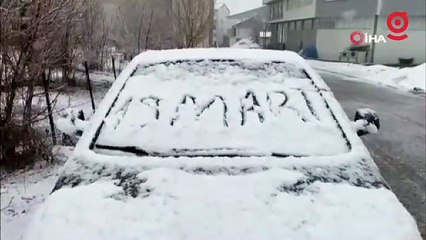 Karlıova beyaza büründü