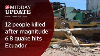 #MIDDAY_UPDATE: 12 people killed after magnitude 6.8 quake hits Ecuador