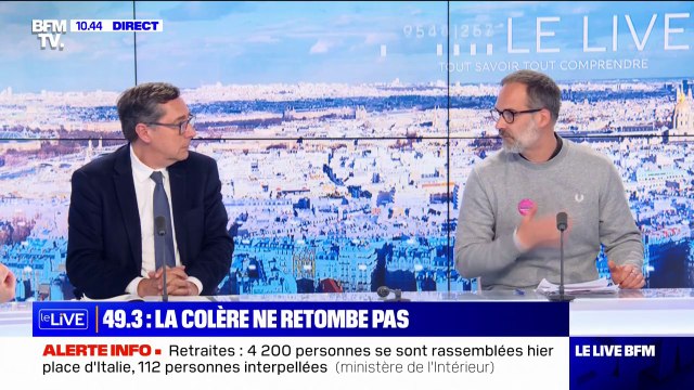 En 1936, on n'a pas gagné les congés payés avec des câlins, en 1968 on n'a pas gagné les accords de Grenelle avec des bouquets de fleurs : Bertrand Dumont (Solidaires RATP), réagit à la permanence d'Éric Ciotti vandalisée