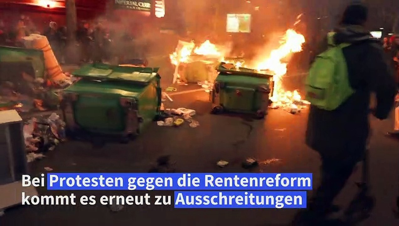 Rentenproteste: Franzosen gehen auf die Barrikaden