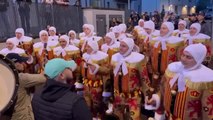 Carnaval 2023 La Louvière Le ramassage des Commerçants