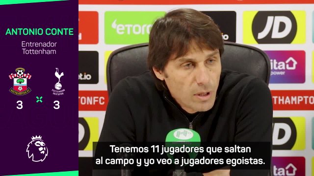 Brutal rajada de Conte contra sus jugadores