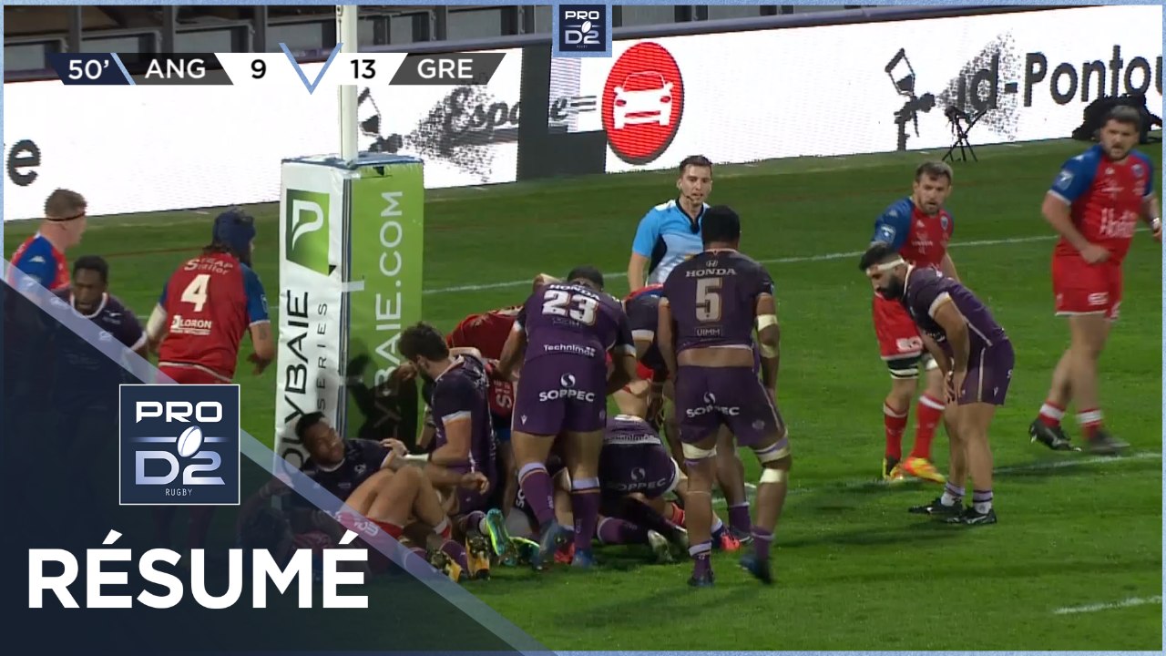 PRO D2 - Résumé SA XV Charente-FC Grenoble Rugby: 21-16 - J24 - Saison 2022/2023