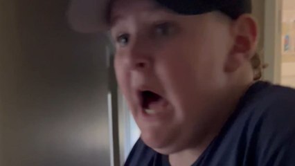 Girl catches jumpy brother off-guard with a hilarious scare prank
