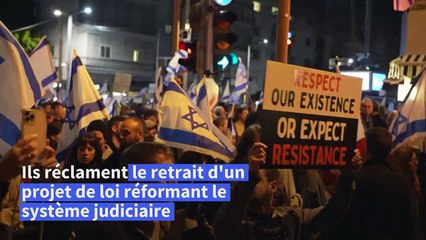Israël: 11e semaine consécutive de manifestations contre un projet de loi controversé