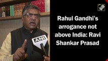 Rahul Gandhi’s arrogance not above India: Ravi Shankar Prasad