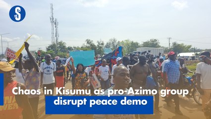 Chaos in Kisumu as pro-Azimo group disrupt peace demo