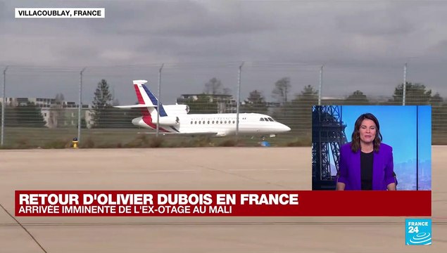 Retour d'Olivier Dubois en France : les images de son arrivée à Villacoublay