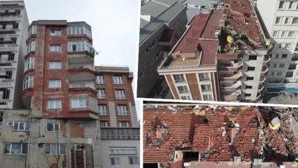 Sosyal medyaya çok konuşulan Bağcılar'daki binanın yıkımına başlandı