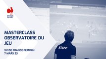 Masterclass observatoire du jeu 2023 : XV de France Féminin