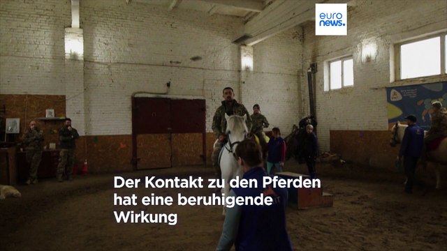 Pferdetherapie hilft ukrainischen Soldaten mit PTBS, den Krieg zu verarbeiten