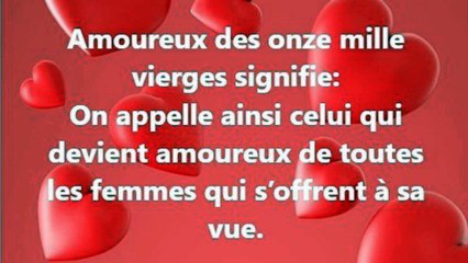 32) Amoureux des onze mille vierges. Proverbe Français, expression populaire.