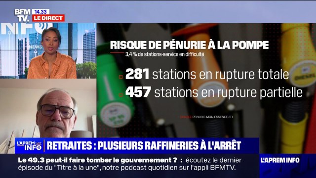 Les dépôts sont pleins, donc on a trois mois de consommation , rassure René-Jean Souquet-Grumey face à la crainte d'une pénurie de carburants
