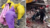 Depremden 42 gün sonra enkazdan bir kişinin cansız bedeni çıkarıldı
