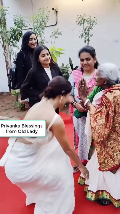 Priyanka Blessings From Old Lady