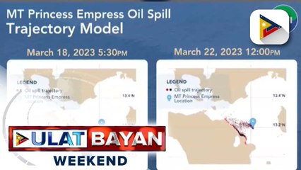 Pagtagas ng langis mula sa lumubog na MT Princess Empress, patuloy