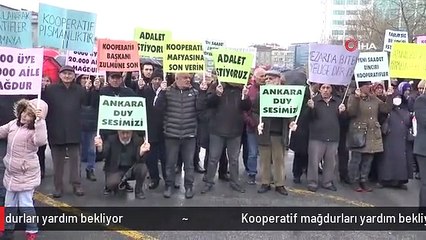 Kooperatif mağdurları yardım bekliyor