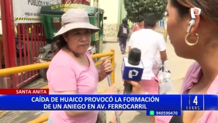 Ate, Santa Anita y Cercado de Lima fueron afectados por los huaicos