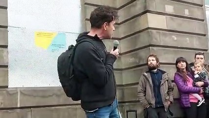 Campaigners protest outside Edinburgh's boarded-up Filmhouse cinema