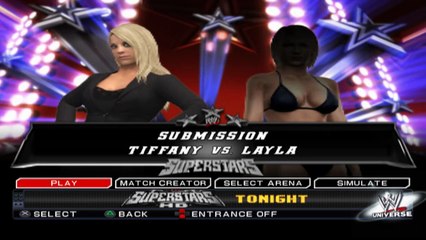 WWE SmackDown vs. Raw 2011 Tiffany vs Layla