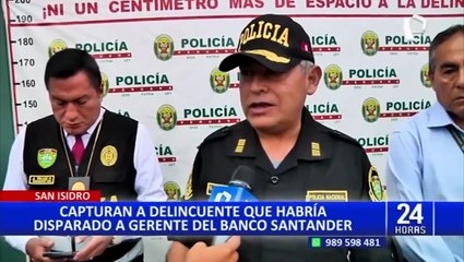 San Isidro: Capturan a delincuente que habría baleado a gerente de banco para robarle su reloj Rólex