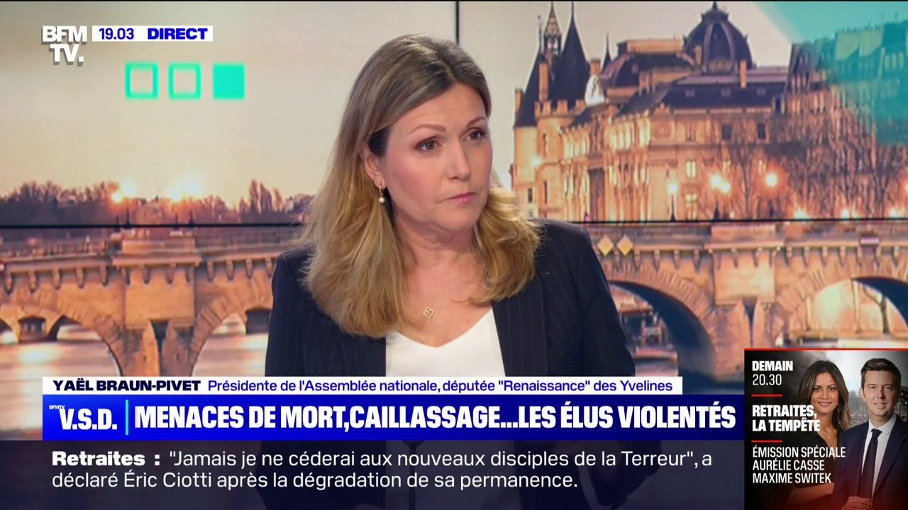 Dégradation de permanences de députés: "Nous avons une démocratie qui ne va pas bien", affirme Yaël Braun-Pivet