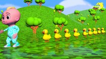 Ten Little Duckies | Kids Songs and Nursery Rhymes | Dolphin Kids Tv