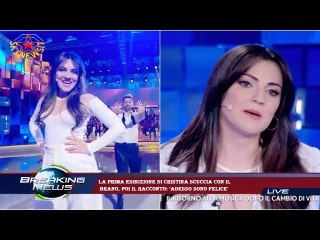 La prima esibizione di Cristina Scuccia con il  brano, poi il racconto: 'Adesso sono felice'