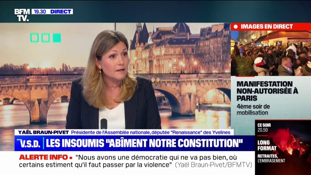 Yaël Braun-Pivet: les députés insoumis abîment notre institution
