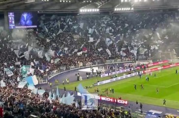 Lazio - Roma: è festa biancoceleste sotto la Curva Nord