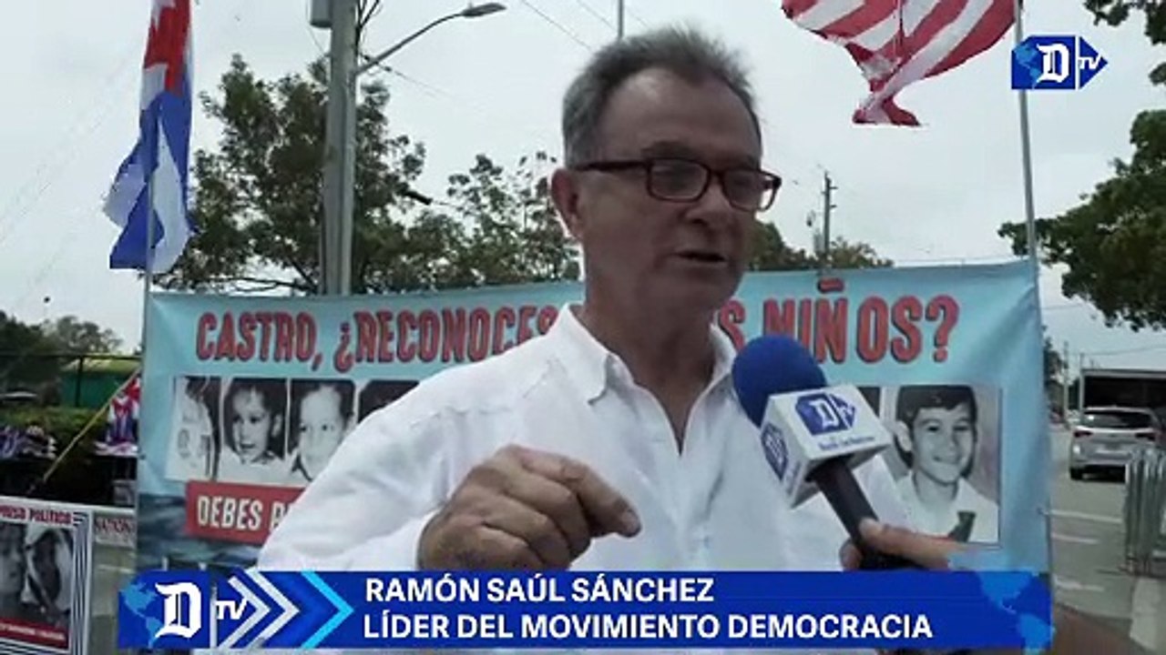Ramón Saúl Sánchez, líder del movimiento Democracia comenta sobre la presencia de equipo Cuba