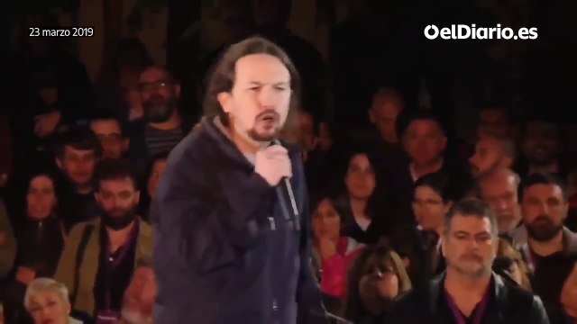 Discurso de Pablo Iglesias el 23 de marzo de 2019 que ha parafraseado Yolanda Díaz