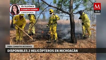 Alfredo Ramírez anuncia disponibilidad de dos helicópteros para combatir incendios en Michoacán