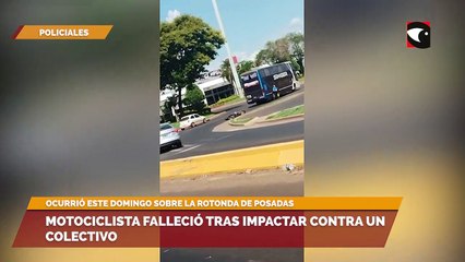 Motociclista falleció tras impactar contra un colectivo